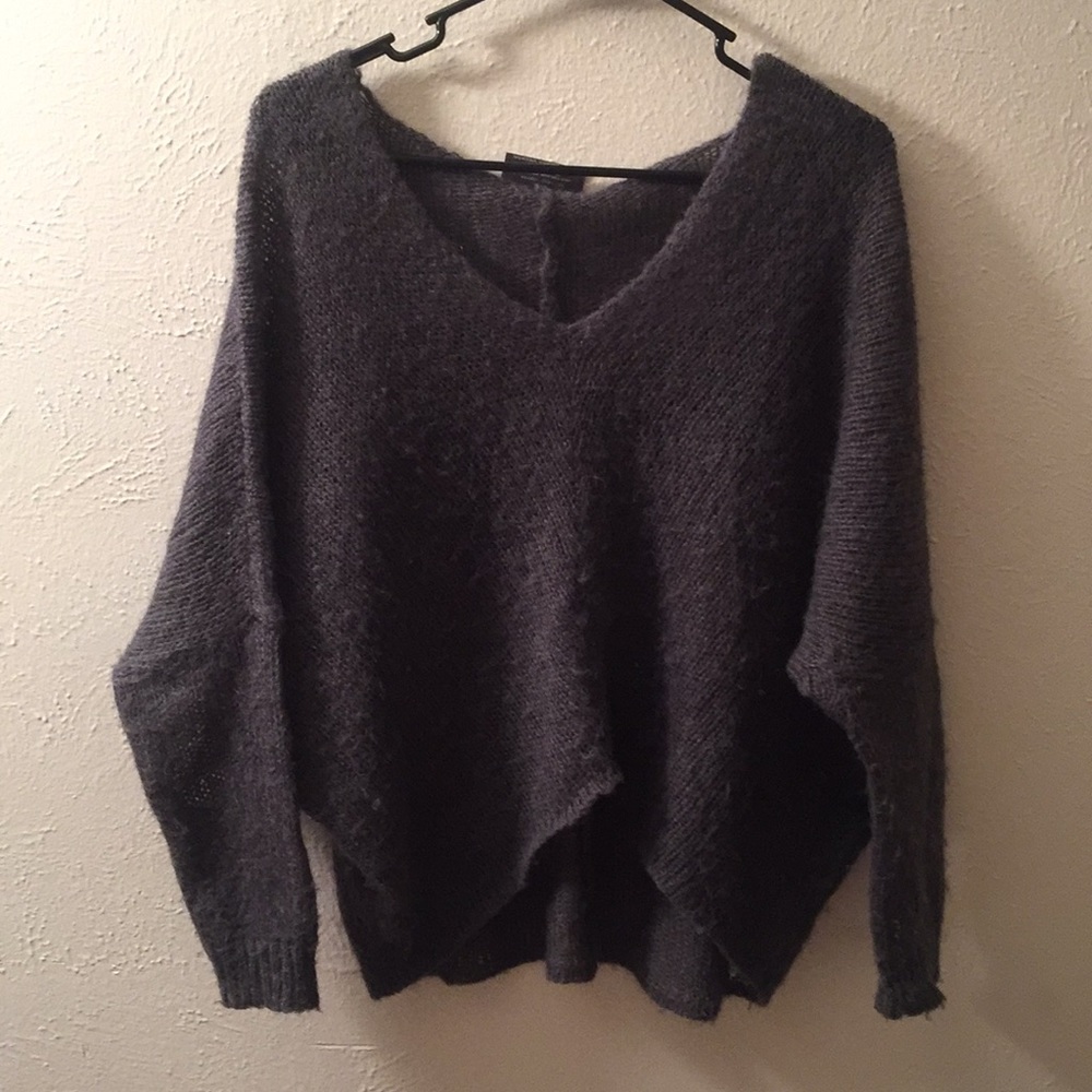 Oversized cozy grey sweater
